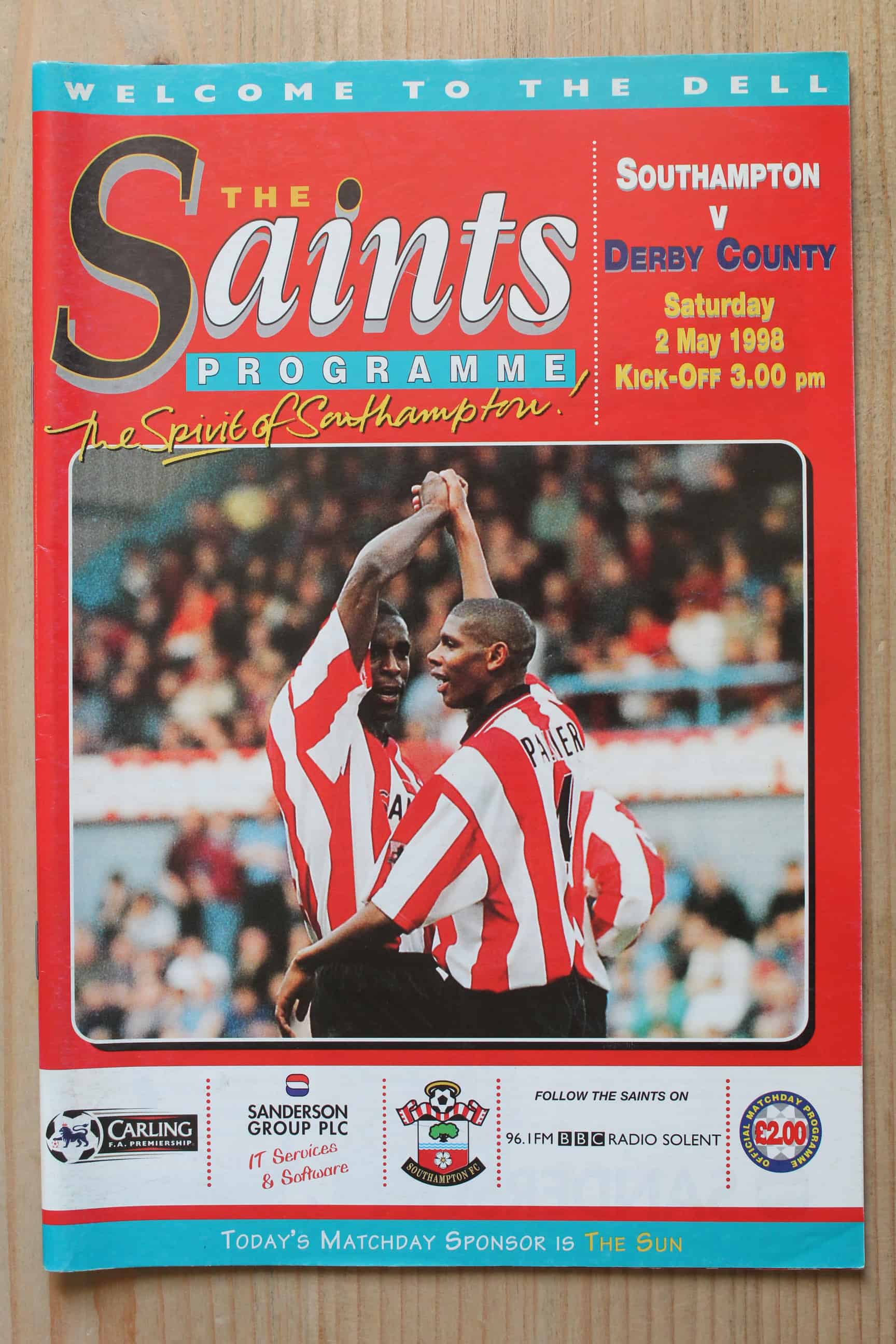 Southampton FC v Derby County FC